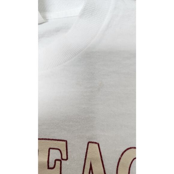 Palm Beach Florida Vintage 1980's White Short Sleeve T-shir Women's Size Medium - Picture 8 of 9